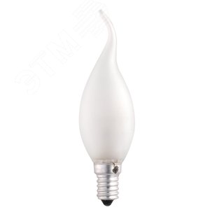 Лампа накаливания CT35 60 Вт E14 frosted (свеча на ветру) - Jazzway