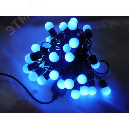 Электрогирлянда Жемчужные шарики 80LED 4 м синяя - Jazzway