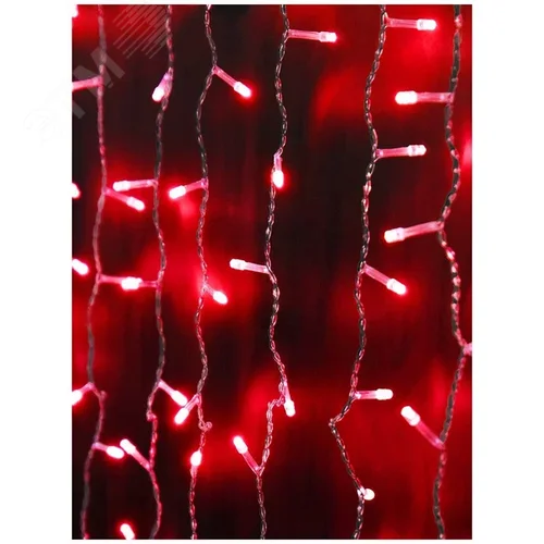 Электрогирлянда Занавес LDCL368-R-E 150x150 368L LED. красный - Jazzway