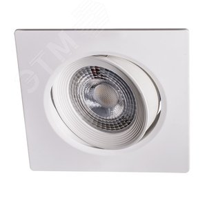 Светильник светодиодный ДВО-7W 4000K 490 Лм квадр/поворот 38 град IP40 3