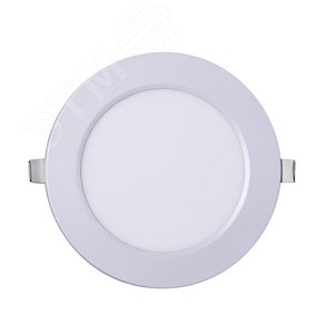 Светильник светодиодный ДВО-9w 4000K 600 Лм IP40 WH d145мм встраиваемый круг (5008502A) - фото 3