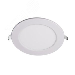 Светильник светодиодный ДВО-9w 6500K Лм IP40 WH d145мм встраиваемый круг - Jazzway
