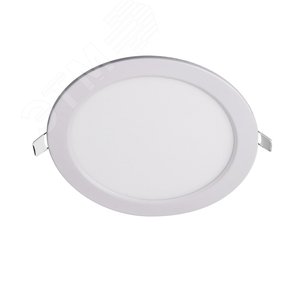 Светильник светодиодный ДВО-12w 6500K 800 Лм IP40 WH d170мм встраиваемый круг - Jazzway