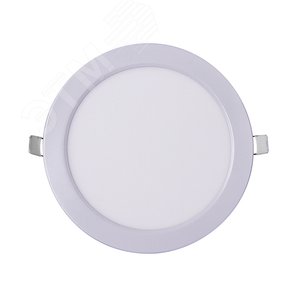 Светильник светодиодный ДВО-12w 6500K 800 Лм IP40 WH d170мм встраиваемый круг - фото 3