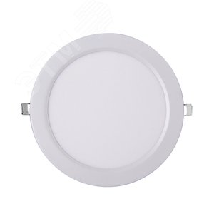 Светильник светодиодный ДВО-24w 4000K 1600 Лм IP40 WH d300мм встраиваемый круг 3