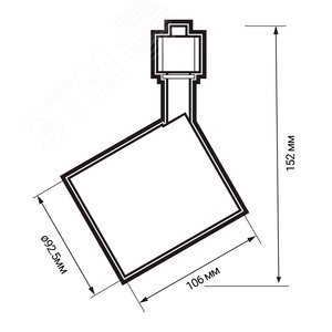 Светильник светодиодный трековый на шинопровод ДПО- 25w 4000K 24° WH (белый) IP40 jazzway (5010635) - фото 6