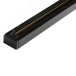 Шинопровод чёрный 2м PTR 2M-BL с токоподводом и заглушкой 3