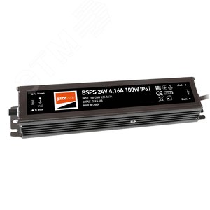 Драйвер для светодиодный ленты BSPS 24V 4,16A=100W IP67 - Jazzway