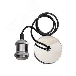 Патрон декоративный RETRO, провод 1м Е27 хром Jazzway (5015951) - Jazzway