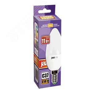 Лампа светодиодная LED 11Вт 230Вт E14 теплый матовый свеча - фото 2