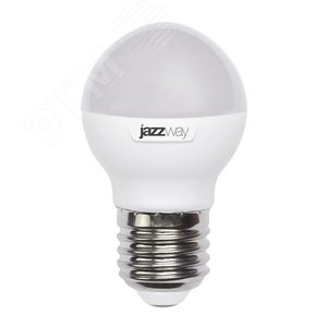 Лампа светодиодная LED 11Вт 230Вт E27 белый матовый шар Jazzway (5019362) - Jazzway