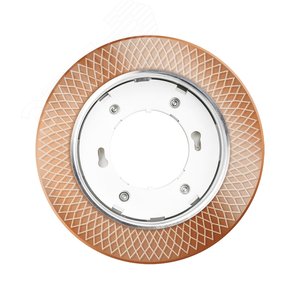 Светильник светодиодный ДВО-15W встраиваемый под лампу GX53 декоративный с дополнительной подсветкой MG11 золотой без лампы