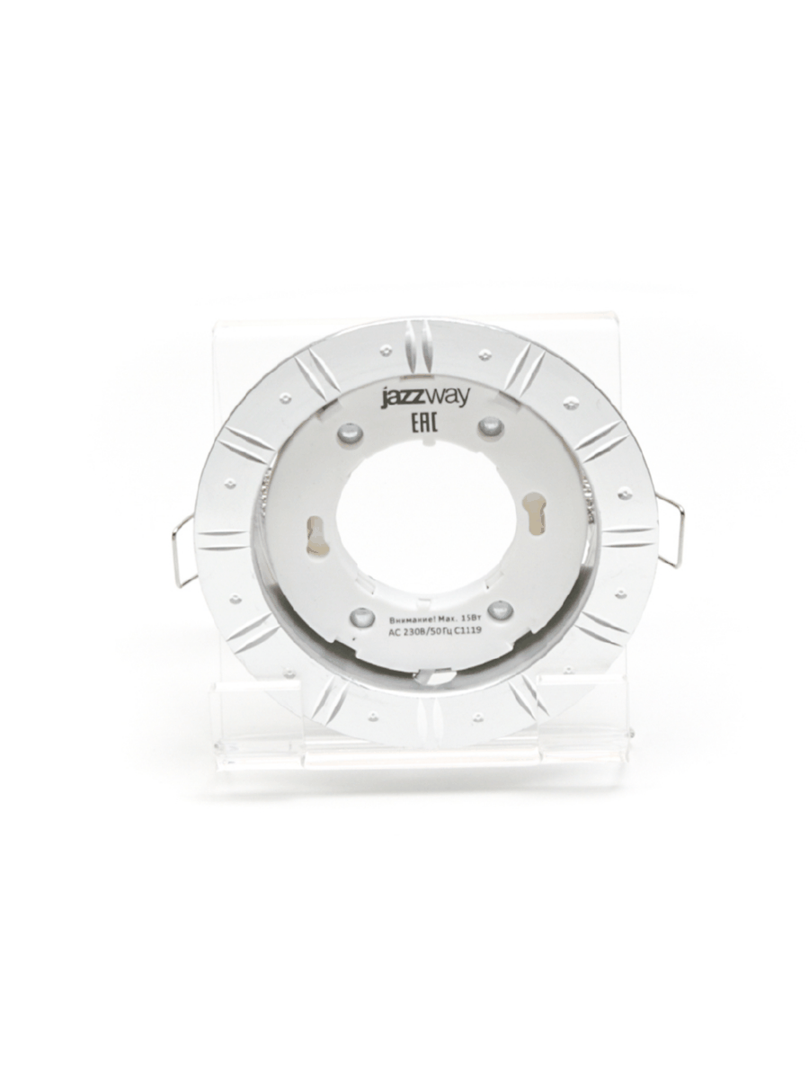 Светильник светодиодный  ДВО-15W встраиваемый под лампу GX53 декоративный AL31 хром  без лампы Jazzway (5020214) 3