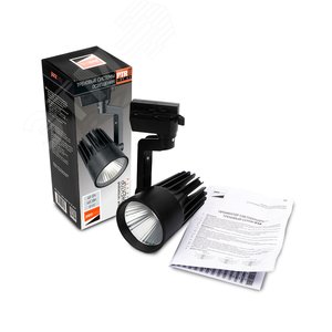 Светильник светодиодный трековый на шинопровод ДПО- 40Вт 4000K 24 град. 3600Лм BL (чёрный) IP40 5