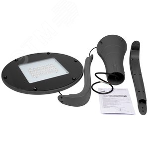 Светильник светодиодный уличный садово-парковый PRO+ ДКУ-60w 3000K 5800Лм IP65 AC100-270 (парковый) (5лет гар.) JazzWay - фото 4