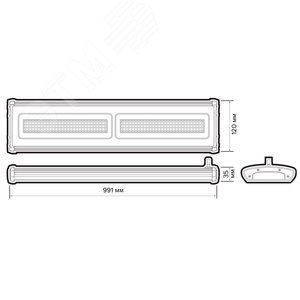 Светильник светодиодный ДСП-200 5000К 18000 Лм IP65 120 град 6