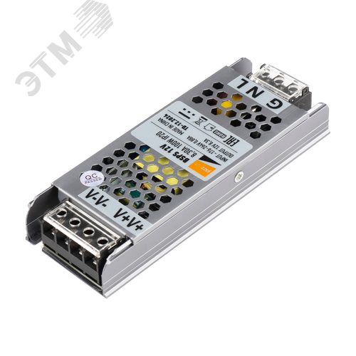 Драйвер светодиодный LED 12V8,3A=100W IP20 1 год гарантия - Jazzway