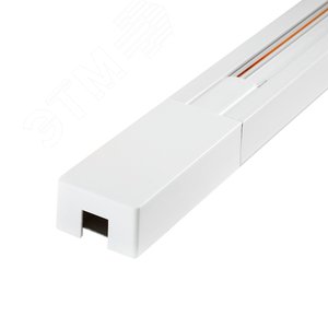 Шинопровод белый 1м PTR 1M-WH с токоподводом и заглушкой - Jazzway