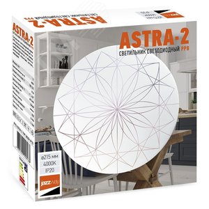 Светильник светодиодный ДБО-12w 4000К 920м IP20 м атовый рисунок с декоративным узором ‘‘Астра‘‘ Jazzway (5026988) - фото 2