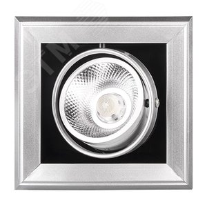 Светильник светодиодный встраиваемый карданный ДВО-1x9W 4000K 24 град GREY IP40 - Jazzway