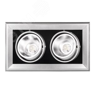 ДВО-2x9W 4000K 24° GREY IP40 Jazzway - Jazzway