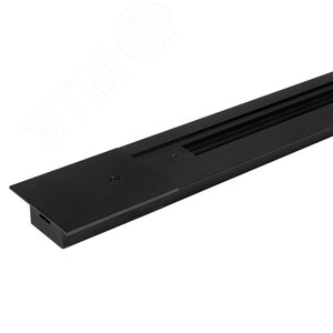 Шинопровод чёрный встраиваемый 2м PTR/R 2M-BL с токоподводом и заглушкой - Jazzway