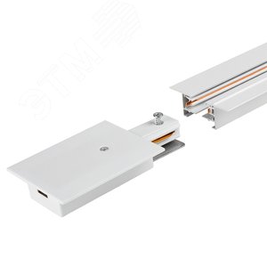 Шинопровод белый встраиваемый 2м PTR/R 2M-BL с токоподводом и заглушкой 4