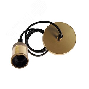 Патрон подвесной декоративный PLC со шнуром RETRO E27 230V/1M ANTIQUE BRONZE золотой JazzWay - Jazzway