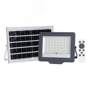 Прожектор светодиодный LED ДО-150Вт 6500К 1500 Лм IP65 с солнечной панелью - Jazzway