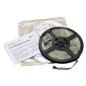 Лента светодиодная LEDx30/м 5м 7.2Вт 12В IP65 желтый - Jazzway