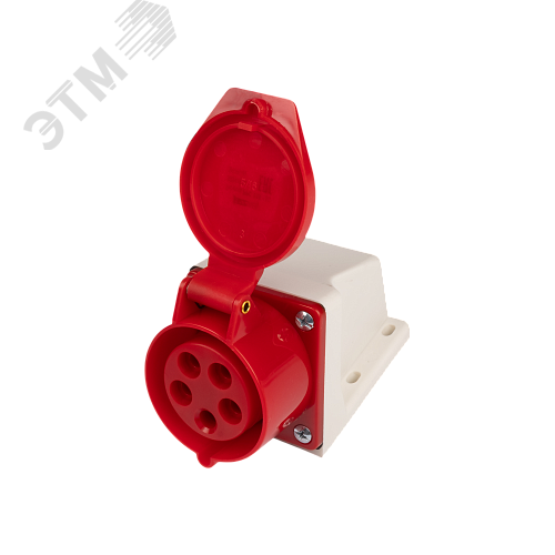 Розетка стационарная для наружной установки PPC 115 3Р+РЕ+N 16А 380В IP44 Jazzway - фото 2