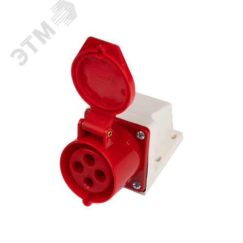 Розетка стационарная для наружной установки PPC 124 3Р+РЕ 32А 380В IP44 Jazzway - фото 2