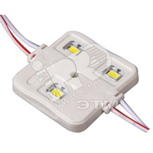 Модуль 5630/3leds (квадр) DC12V 6000-7000K IP65 (уп 10шт) - Jazzway
