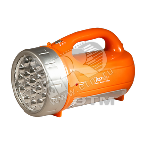 Фонарь светодиодный LED Accu7-L19/L21 аккумуляторный 2 зарядных устройства (220В и 12В) оранжевый - Jazzway