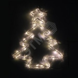 Фигура акриловая елочка с 30 минидиодами, ATR40-LDM30-WW-BO