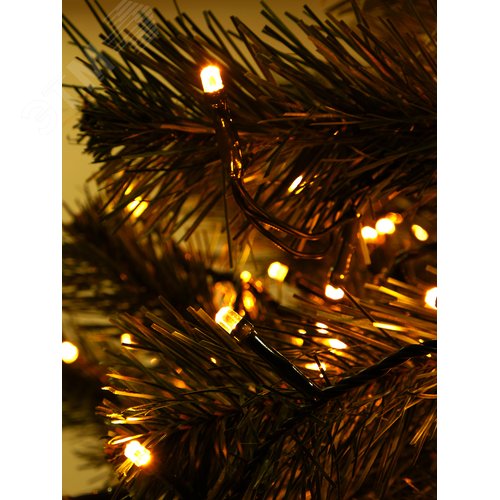 Электрогирлянда светодиодная нить, теплый белый, 9 м, IP44, 8 режимов, DCB-LD180WW-C-31V 2