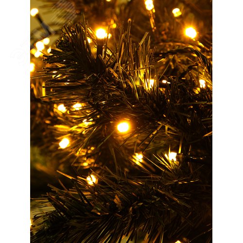 Электрогирлянда светодиодная нить, теплый белый, 9 м, IP44, 8 режимов, DCB-LD180WW-C-31V 3