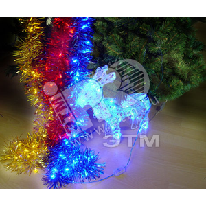 Гирлянда внутренняя 80LED в прозрачной трубке 2м красная (4607144116831) - Jazzway