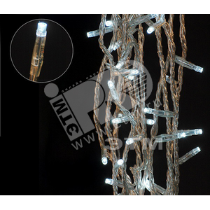 Электрогирлянда наружная 120 LED 12 м белая - Jazzway