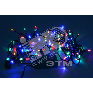 Электрогирлянда наружная 200 LED 20 м разноцветная 8 режимов - Jazzway