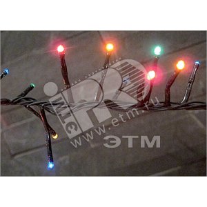 Электрогирлянда наружная 50LED 5м разноцветная 8 режимов (4690601021694) - Jazzway