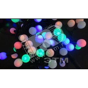 Электрогирлянда Жемчужные шарики 48LED зеленая (4610003324971) - Jazzway