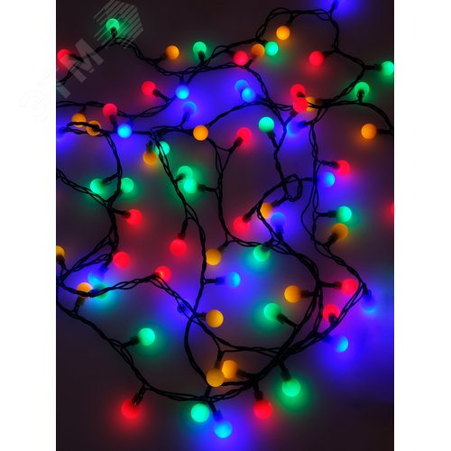 Электрогирлянда Жемчужные шарики 128LED разноцветная - фото 4