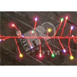 Электрогирлянда Фейерверк 200LED 2м красная (4610003328856) - Jazzway
