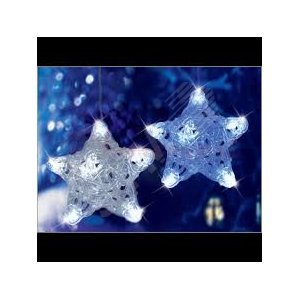 Гирлянда Звездочки 120LED 2.4м IP65 белая 8 режимов