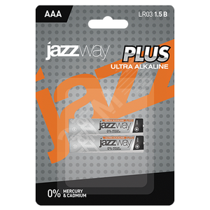 Элемент питания LR03 (AAA) JAZZway Ultra PLUS блистер, 2 шт. - Jazzway