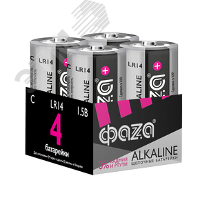 Элемент питания LR14 Super Alkaline, блистер,4шт - Jazzway