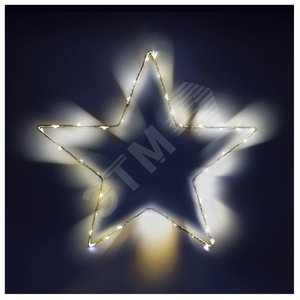 Фигура звезда на каркасе с 40 минидиода, MST30-LDM40-WW-BO - Jazzway