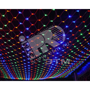 Электрогирлянда Сетка NTLD108C-M внутренняя. 108 разноцветных LED (4690601020789) - Jazzway