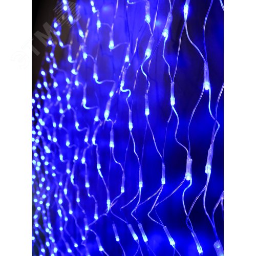 Электрогирлянда Сетка 300 LED уличная синяя - фото 3